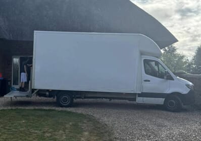 Leicester Removals van