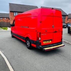 Red Logistics van