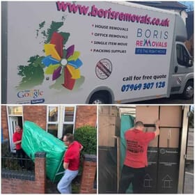 Boris Removals Limited van