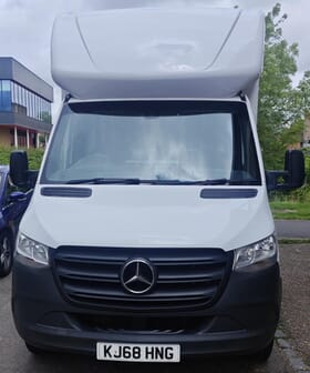 Man with a big van van