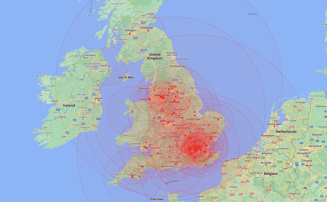 URemovals UK man and van service coverage